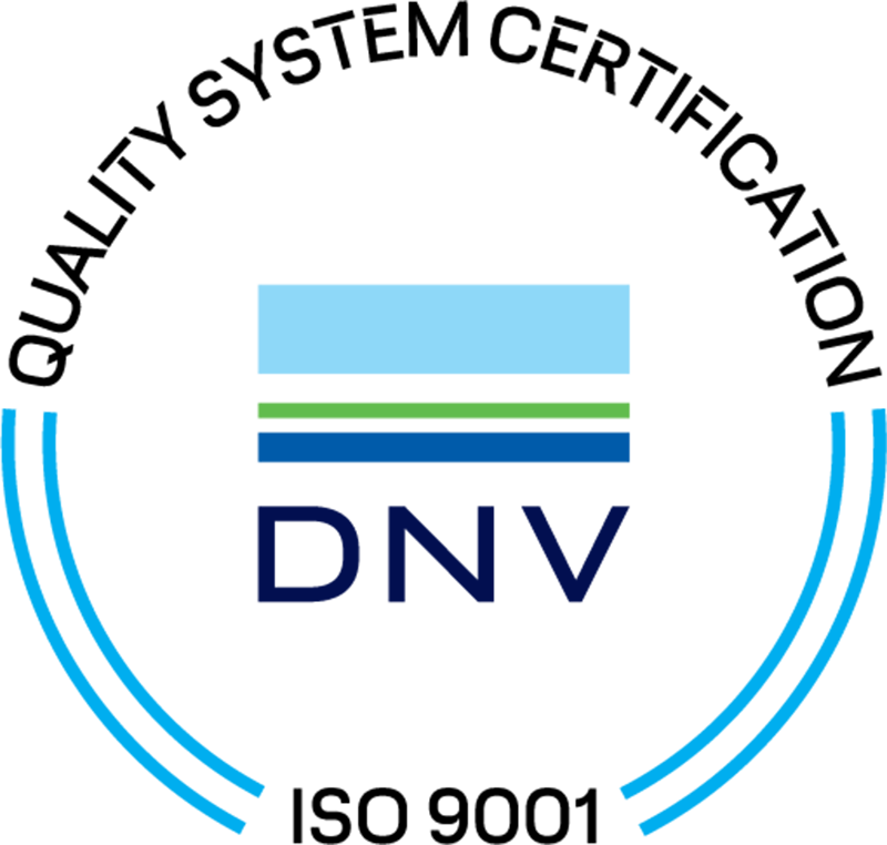 DNV ISO 9001 certified logo